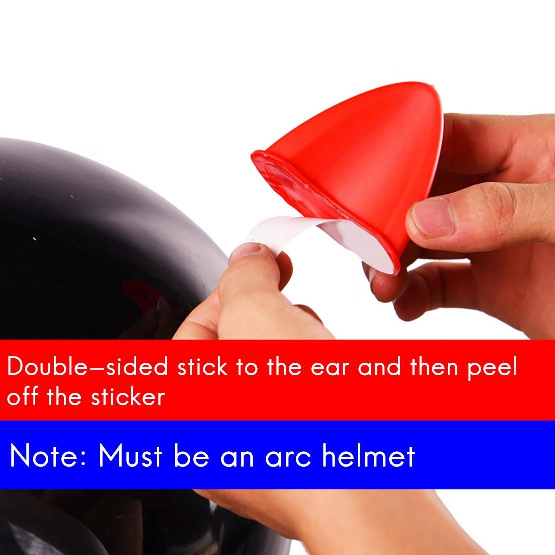 2Pcs Helmet Decoration Ears Kids Helmet Decoration Stickers
