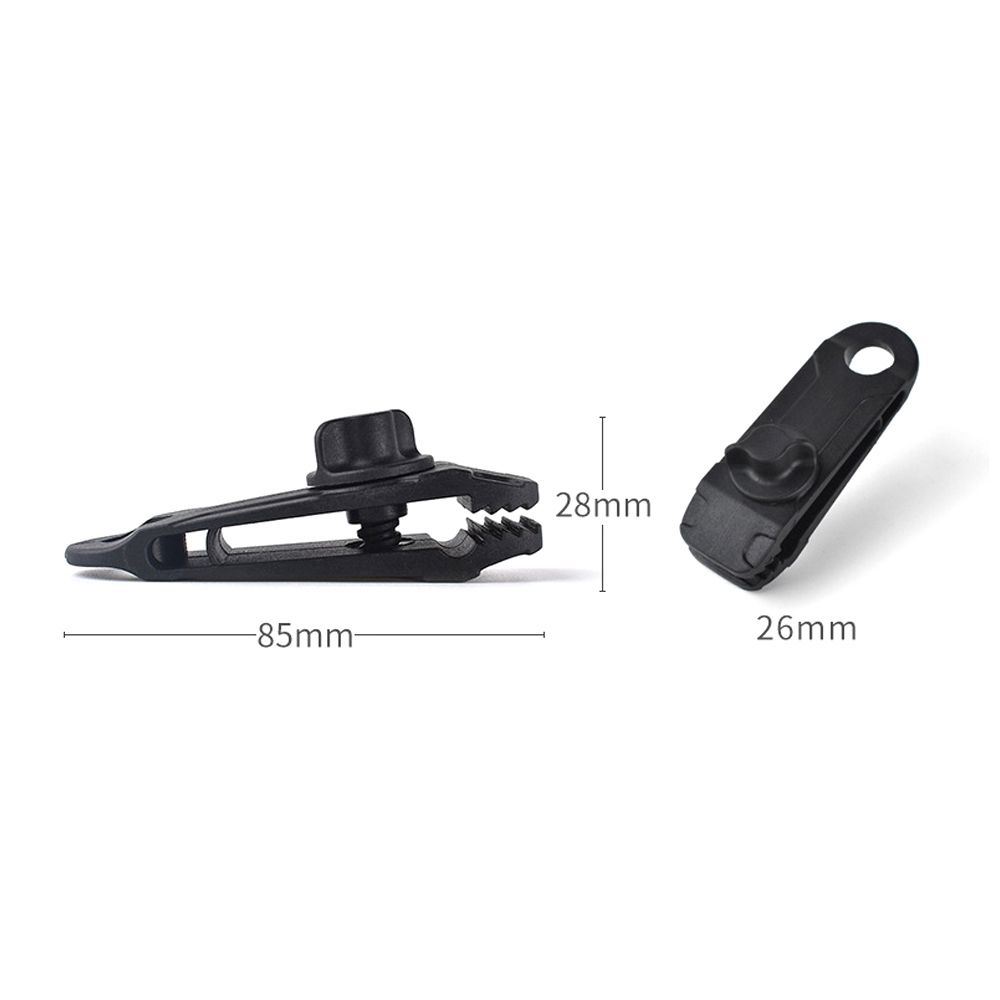 5PCS Tarpaulin Clip Tent Canopy Buckle Outdoor Wind Rope
