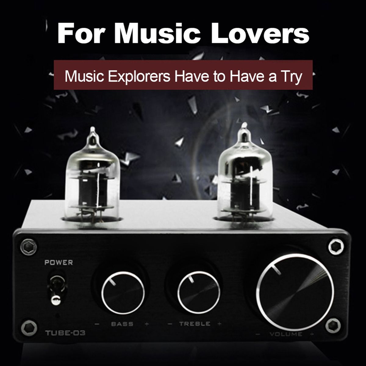 TUBE-03 Mini HiFi Audio Preamplifier 6K4 Vacuum Tube