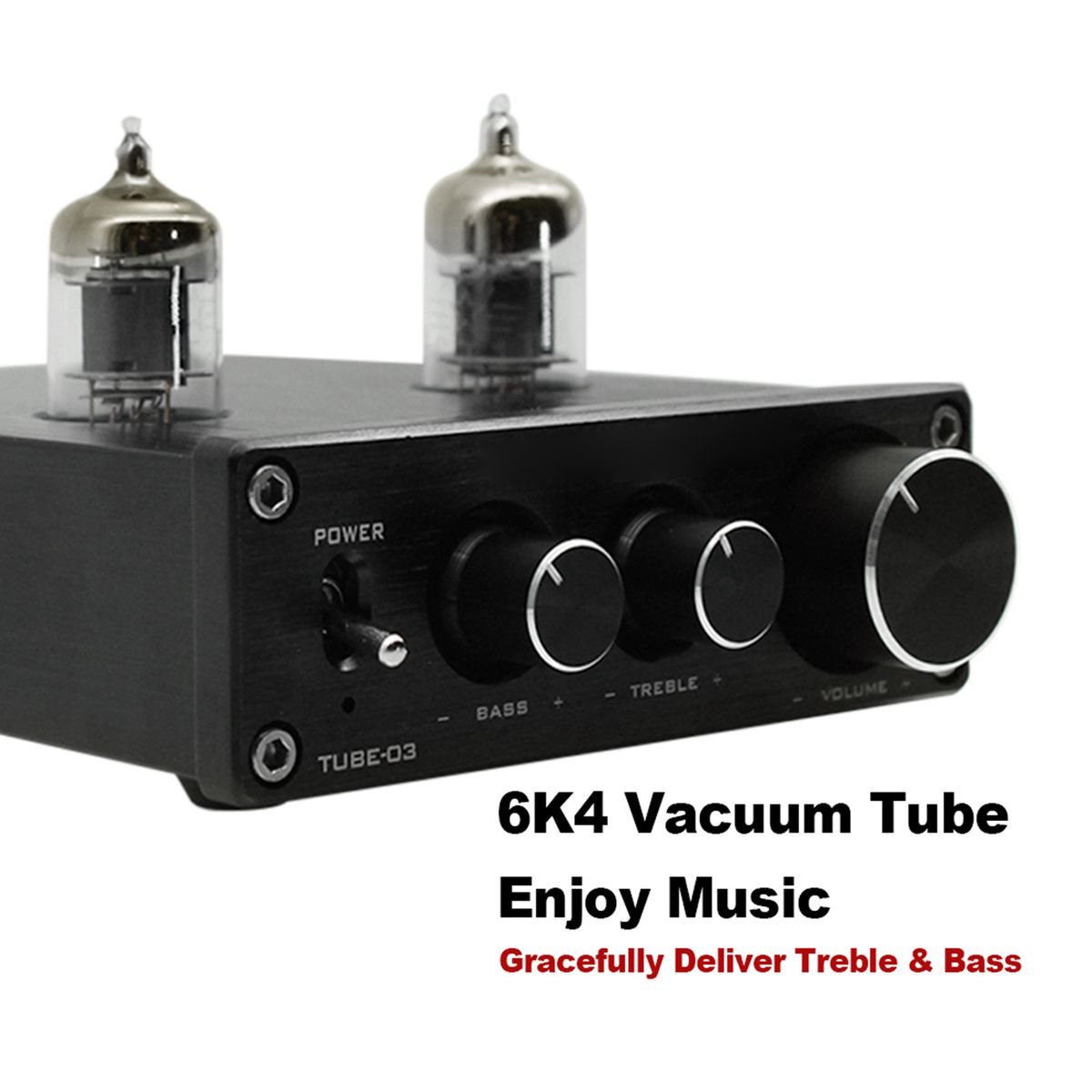 TUBE-03 Mini HiFi Audio Preamplifier 6K4 Vacuum Tube