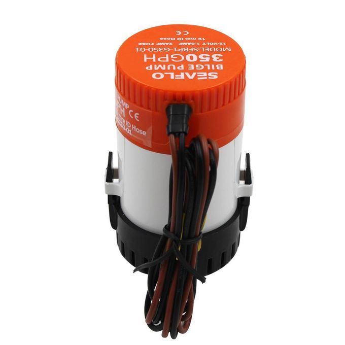For SEAFLO 12V 350GPH Marine Boat Submersible Bilge Water Pump SFBP1