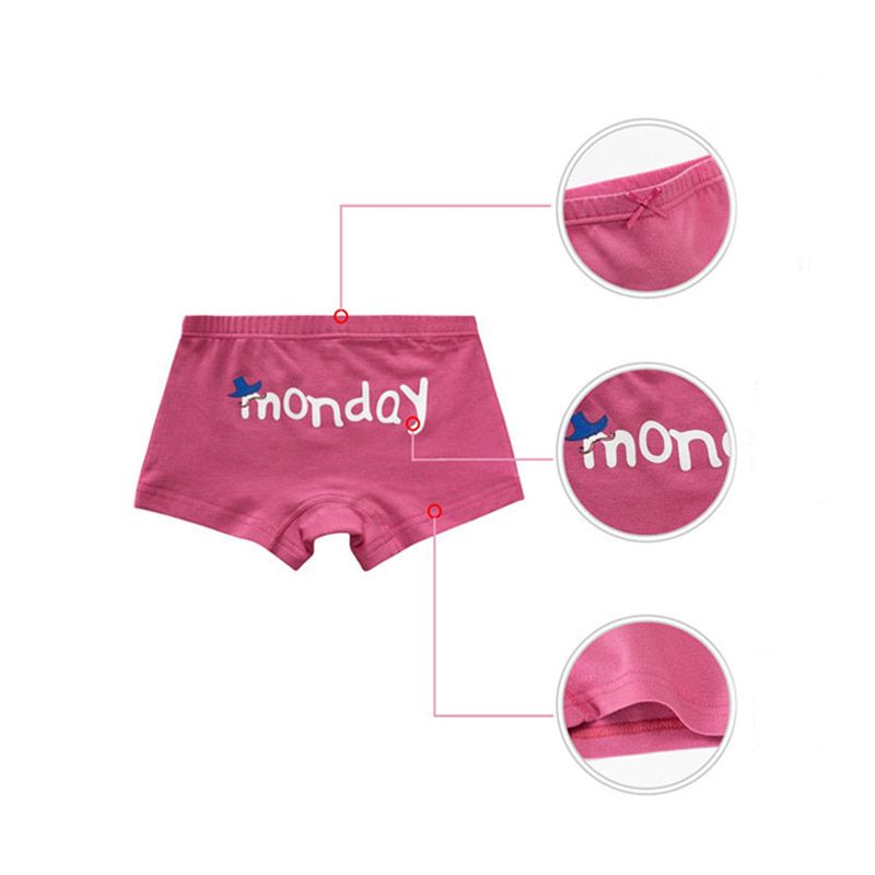 Girls Boxer Shorts,Kids Cotton 5 Pack Underpants 3-12 Years