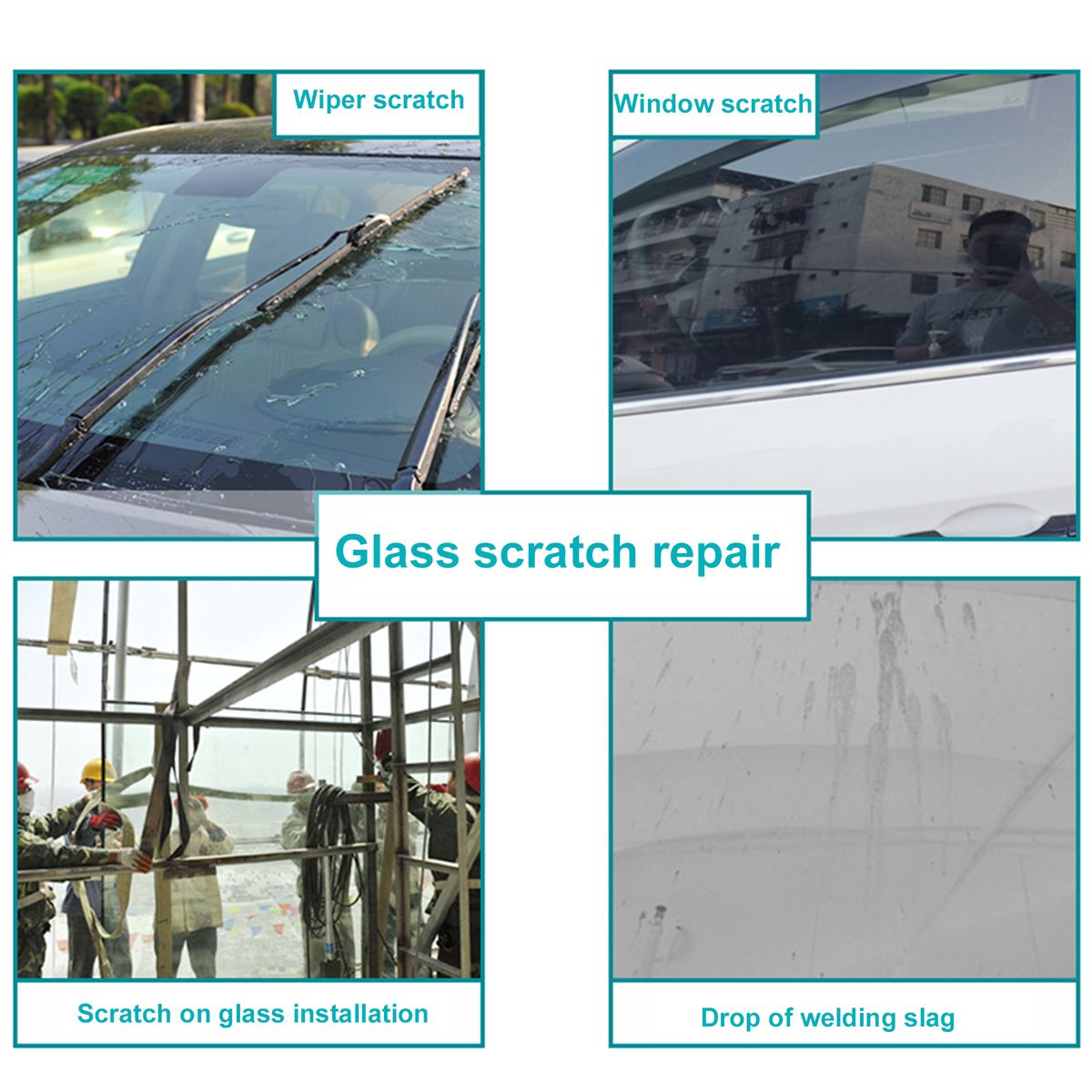 Car Windshield Repair Kit  Glass Scratch Crack Restore
