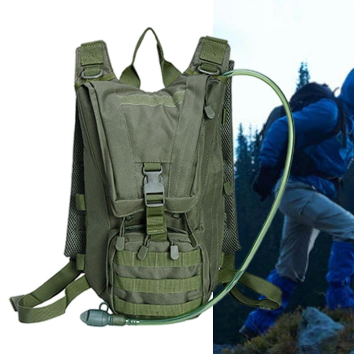 Outdoor Water Bladder  Backpack Pack  Green