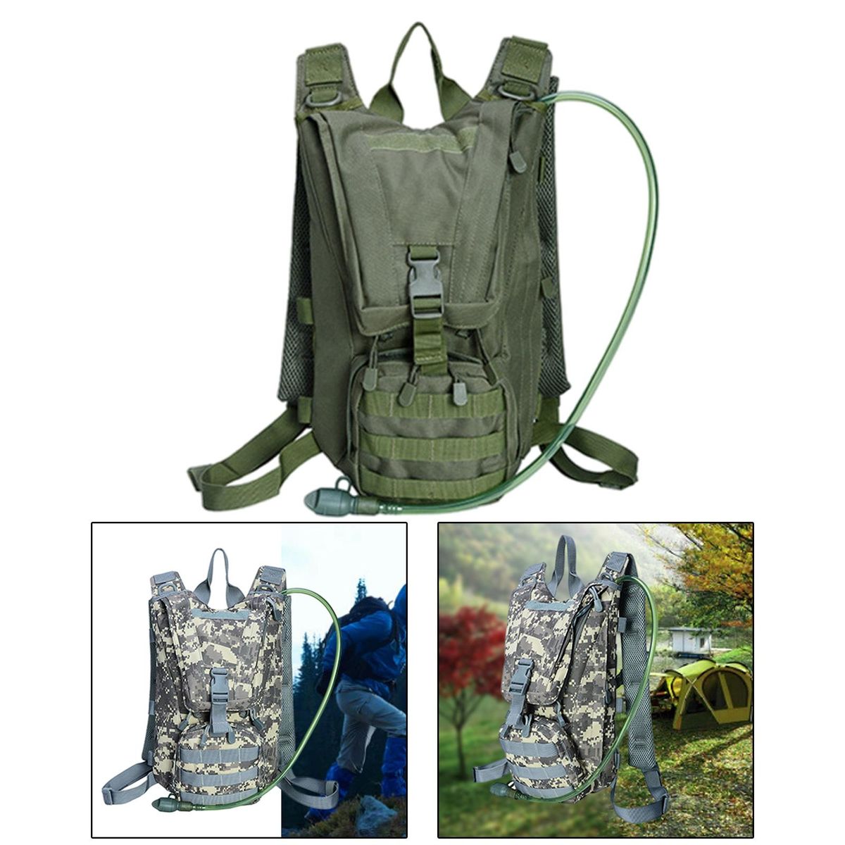 Outdoor Water Bladder  Backpack Pack  Green