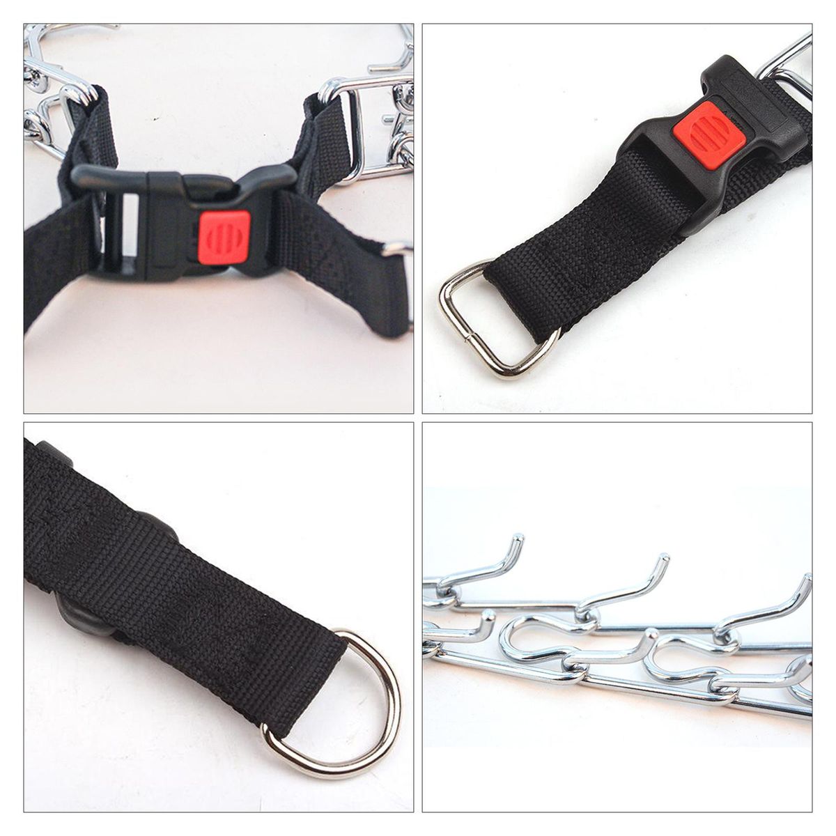 Dog Training Chain Collar Adjustable Prong Pinch