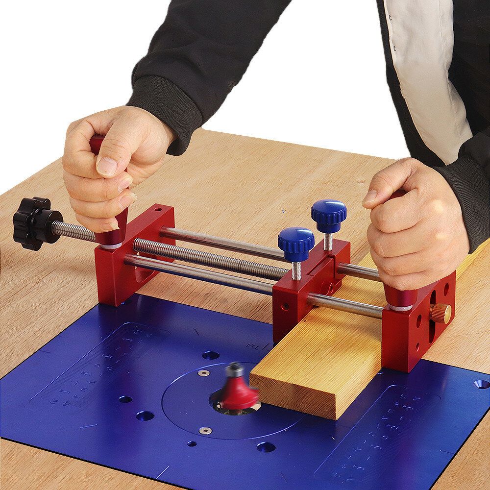Woodworking Manal Push Rail Guide Coping Sled Tenoning