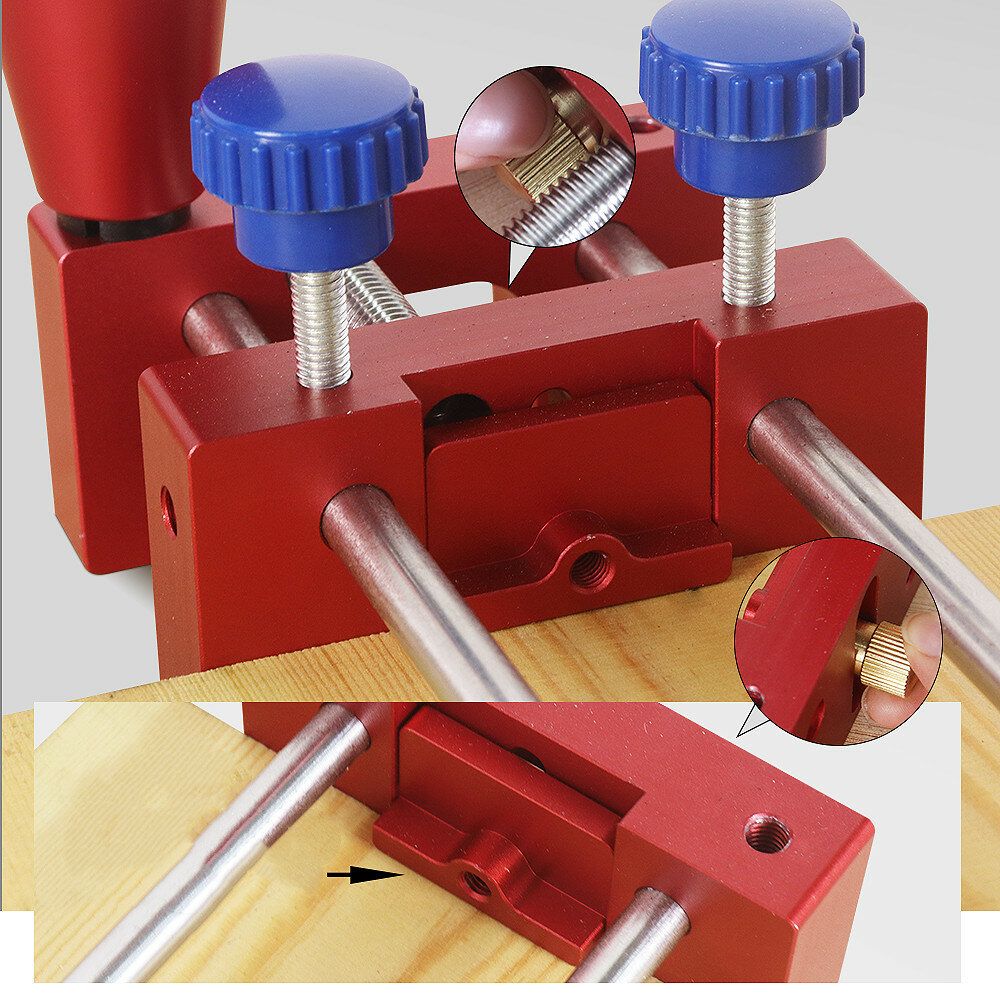 Woodworking Manal Push Rail Guide Coping Sled Tenoning