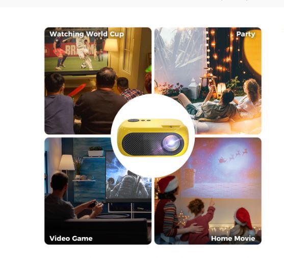 XIDU Mini Projector Support 1080P Full HD Native