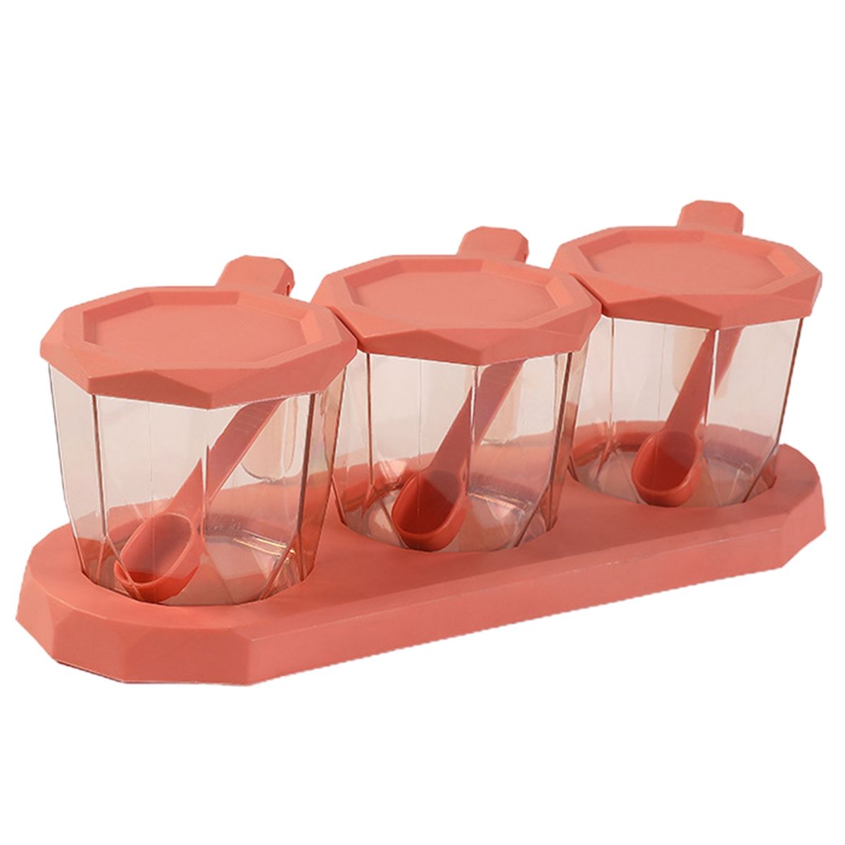 Spice Bottle Handle Highly Sealed Seasoning Bottle Holder Pink