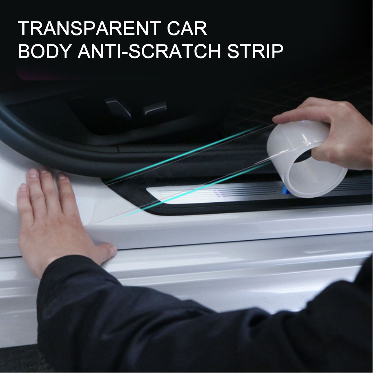 Car Door Plate Sill Protector Transparent Scuff Sticker