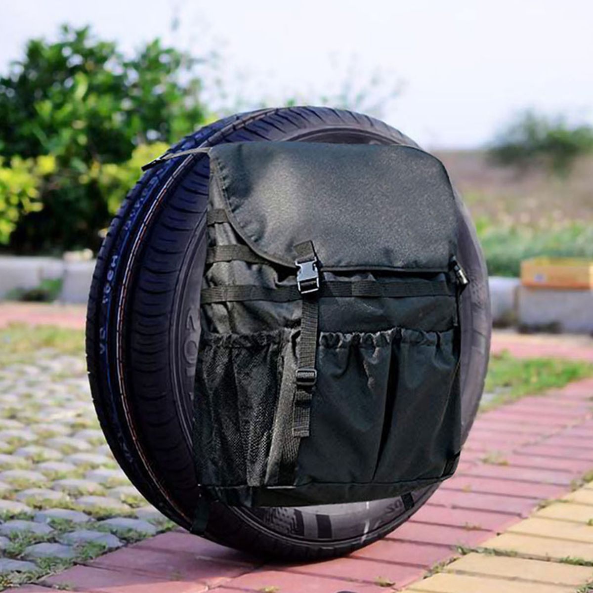 Spare Tire Trash Bag Backpack Cargo Storage Bag Tool Gear