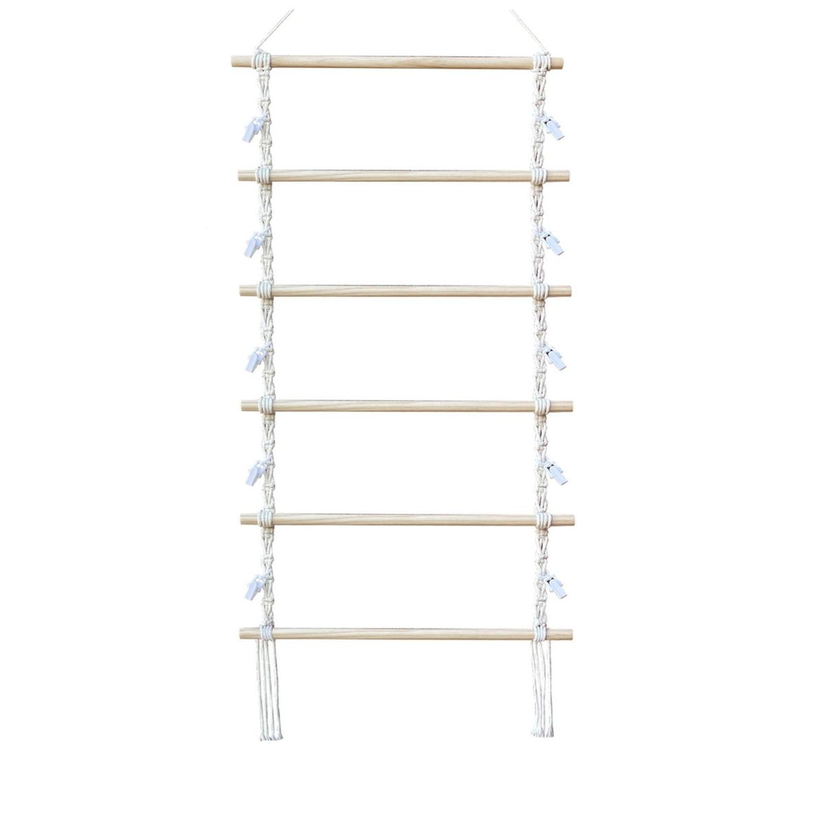 Hairpin Storage Shelf Wall Mounted Hair Clip Organizer Beige