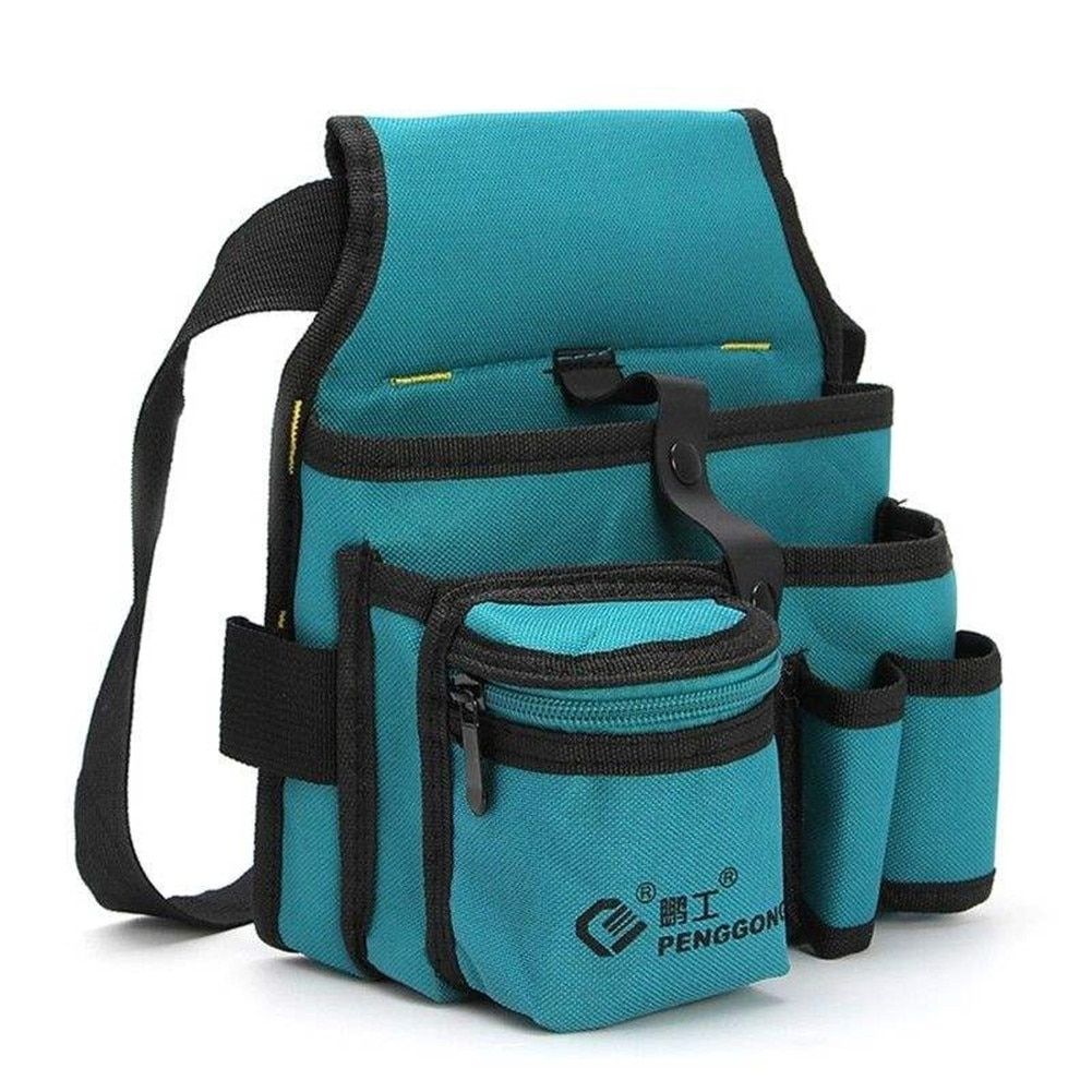 Electrician Tools Bag Waist  Belt Storage Organizer Oxford Cloth Electrical Kit Thicken Multi Pockets Tools Waist Pack
