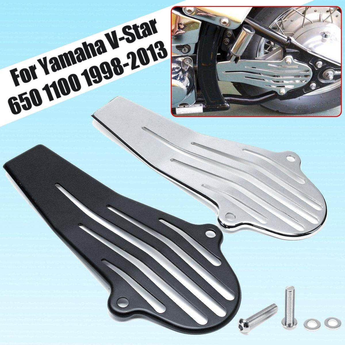 Black Metal Plate Drive Shaft Cover For Yamaha V-Star 650 1100 1998-2013 Black