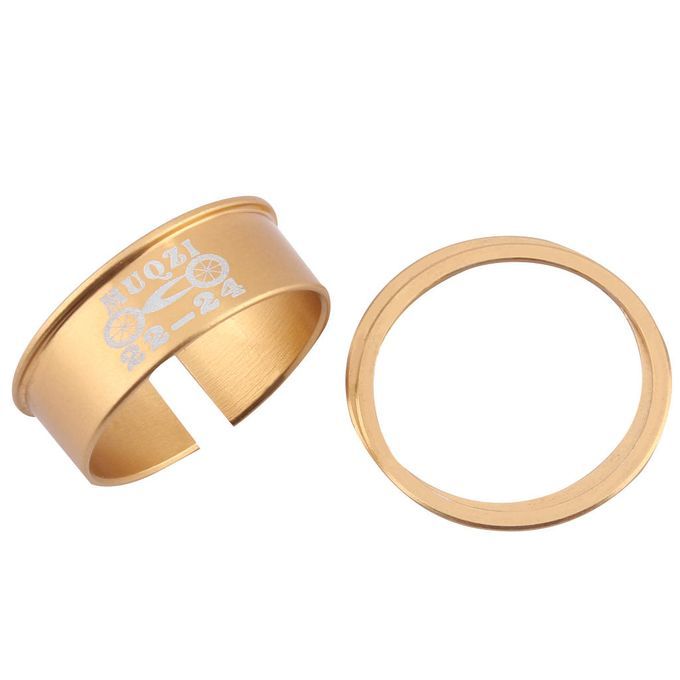 24mm-22mm Bike Axis Conversion Sleeve Kit Crankset  Bottom Gold