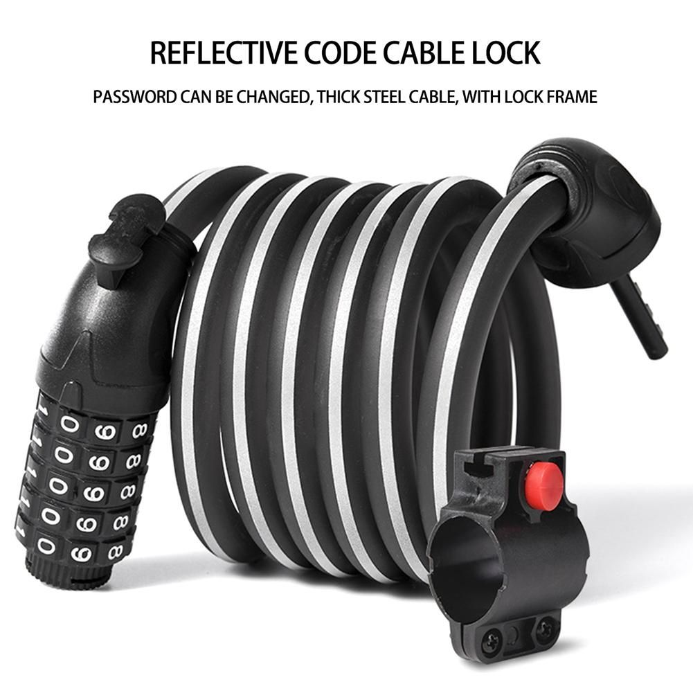 Bike Lock 5 Digit Code Combination Bicycle Security
