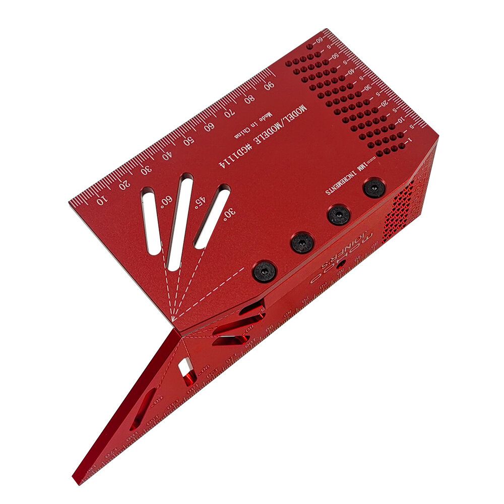 Mohoo Aluminum Alloy Woodworking Saddle Layout Square Gauge