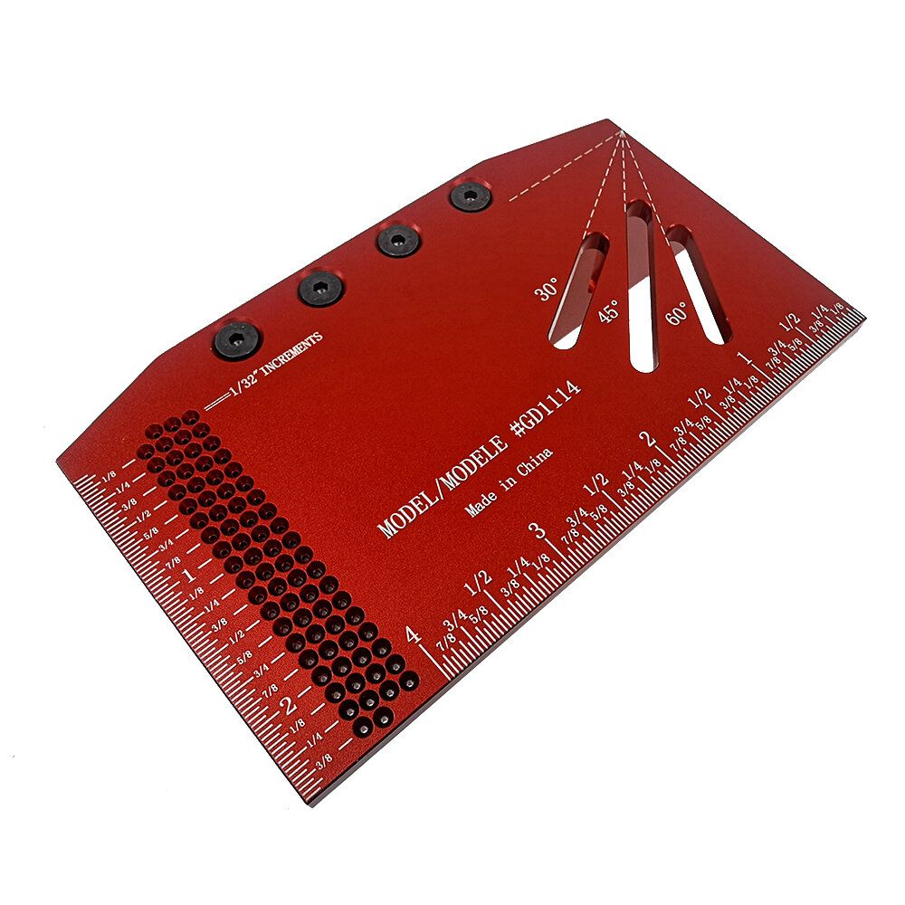 Mohoo Aluminum Alloy Woodworking Saddle Layout Square Gauge