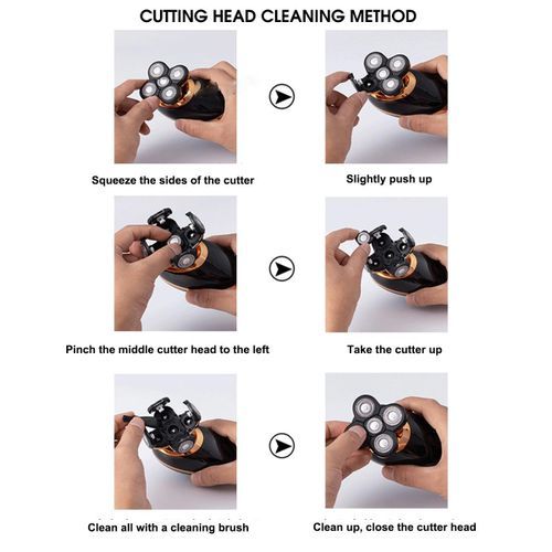 Rechargeable 5 Heads Ll Head Men's Cordless Hair Clipper