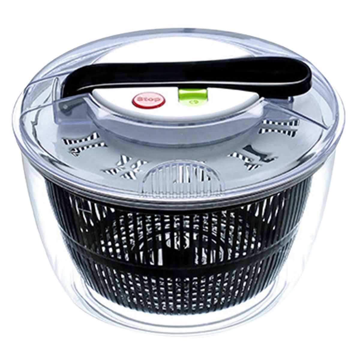 Quick Drying for Fruits Vegetables 5l Multi-use Salad Spinner Black