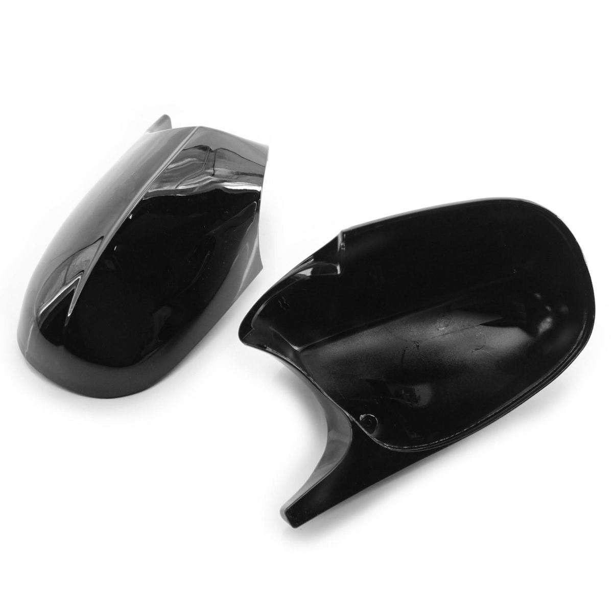 Rearview M3 Style Side Mirror Shells Side Wing Mirror Cover Cap Bright Black Style Pair Replacement for BMW E90 E91 E92 E93 Facelifted 08-12
