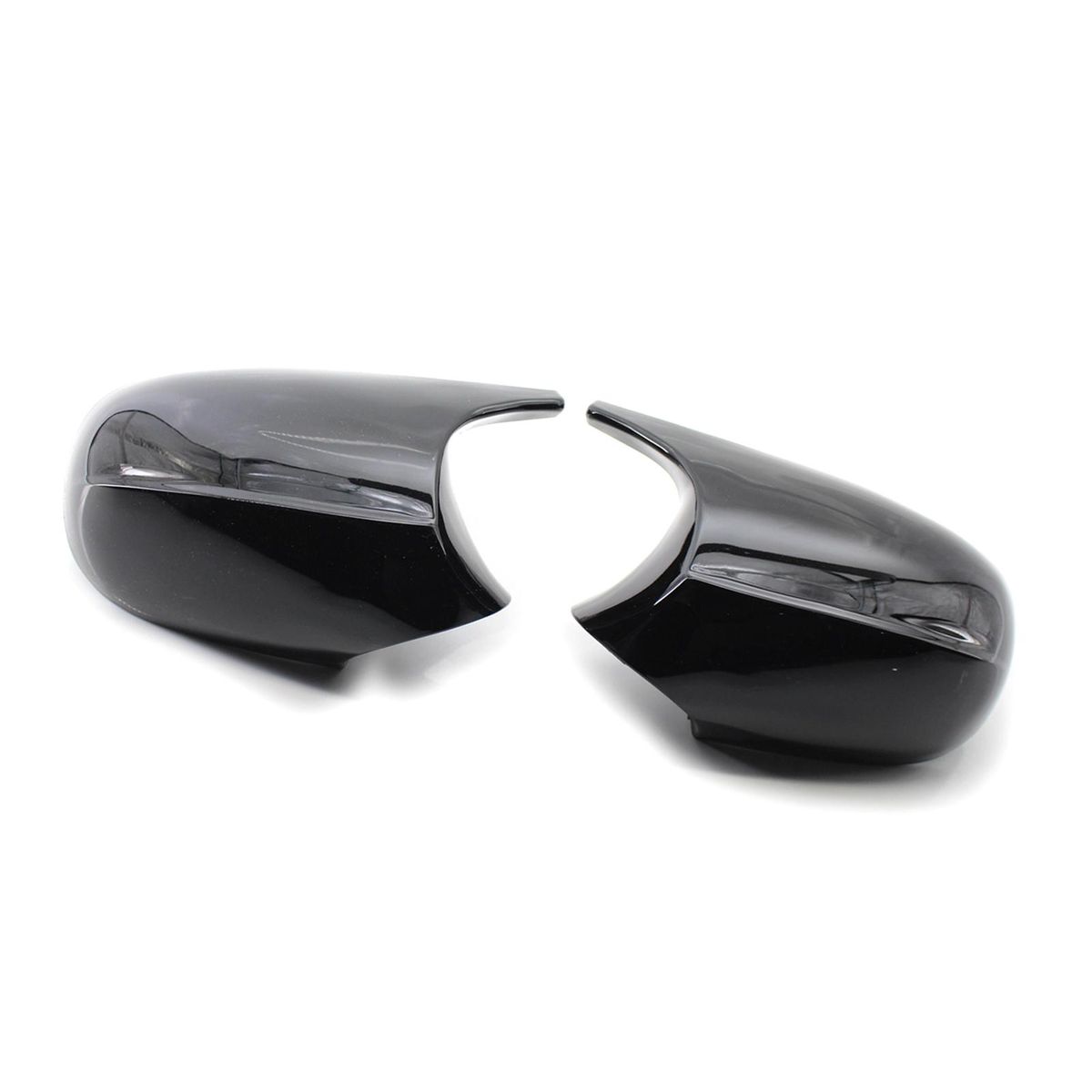Rearview M3 Style Side Mirror Shells Side Wing Mirror Cover Cap Bright Black Style Pair Replacement for BMW E90 E91 E92 E93 Facelifted 08-12