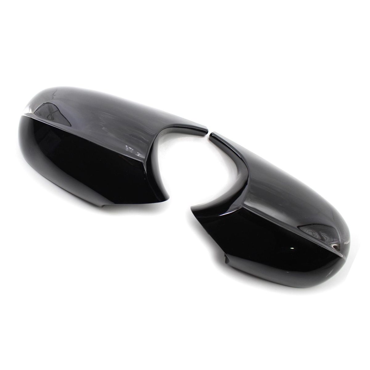 Rearview M3 Style Side Mirror Shells Side Wing Mirror Cover Cap Bright Black Style Pair Replacement for BMW E90 E91 E92 E93 Facelifted 08-12