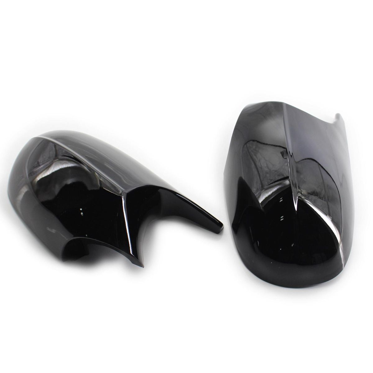 Rearview M3 Style Side Mirror Shells Side Wing Mirror Cover Cap Bright Black Style Pair Replacement for BMW E90 E91 E92 E93 Facelifted 08-12
