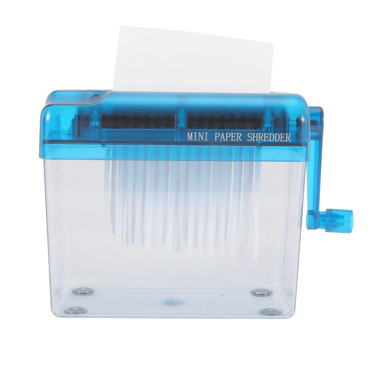 Mini Blue Shredder Crusher Destroyer Paper Documents