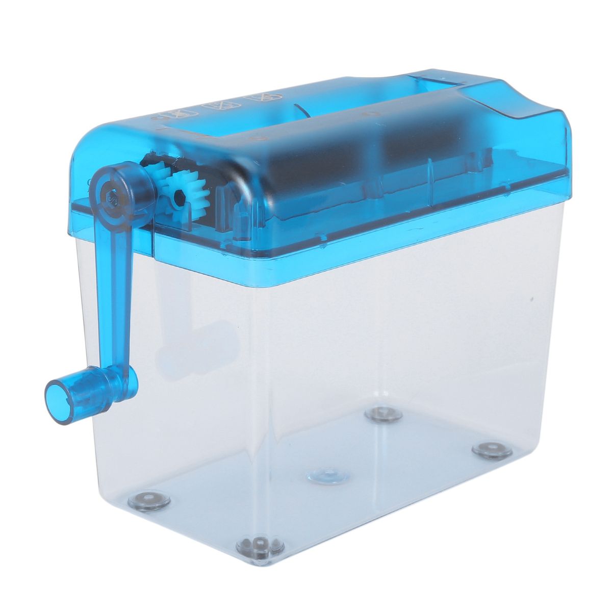Mini Blue Shredder Crusher Destroyer Paper Documents