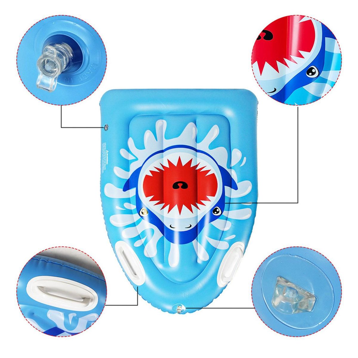Inflatable Surfboard Surfing Swimming Floating Mat Kids