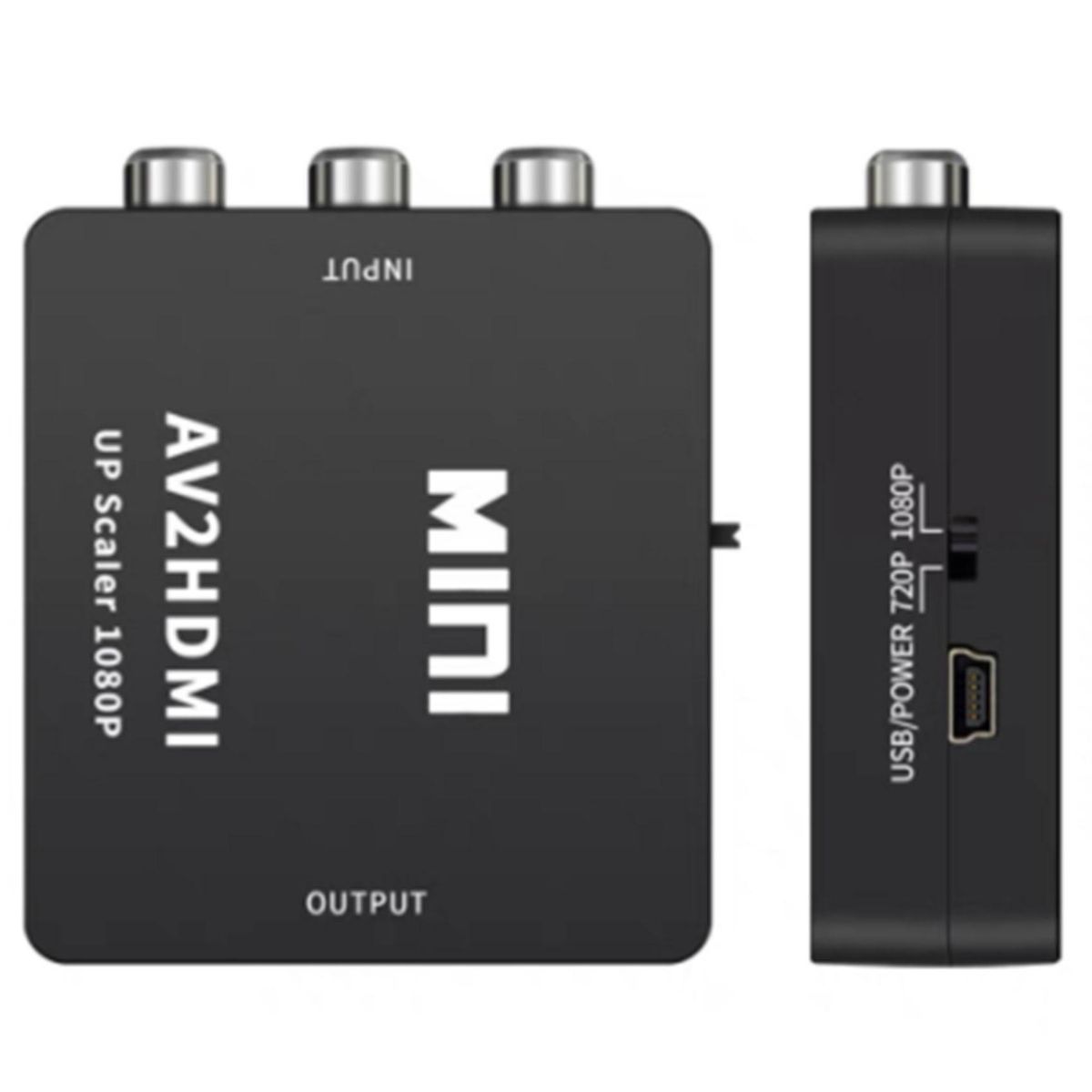 AV to HDMI-Compatible Converter 1080P Mini RCA Composite