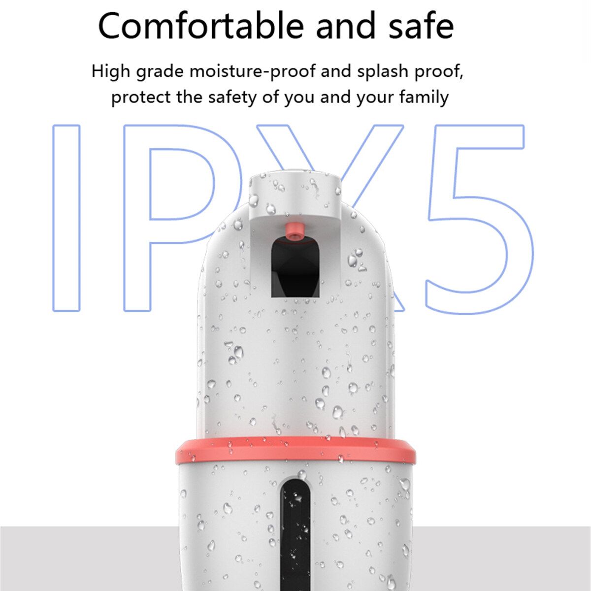 275ml Stainless Auto Handsfree Sensor Touchless Soap Dispenser Kitchen Bathroom Red
