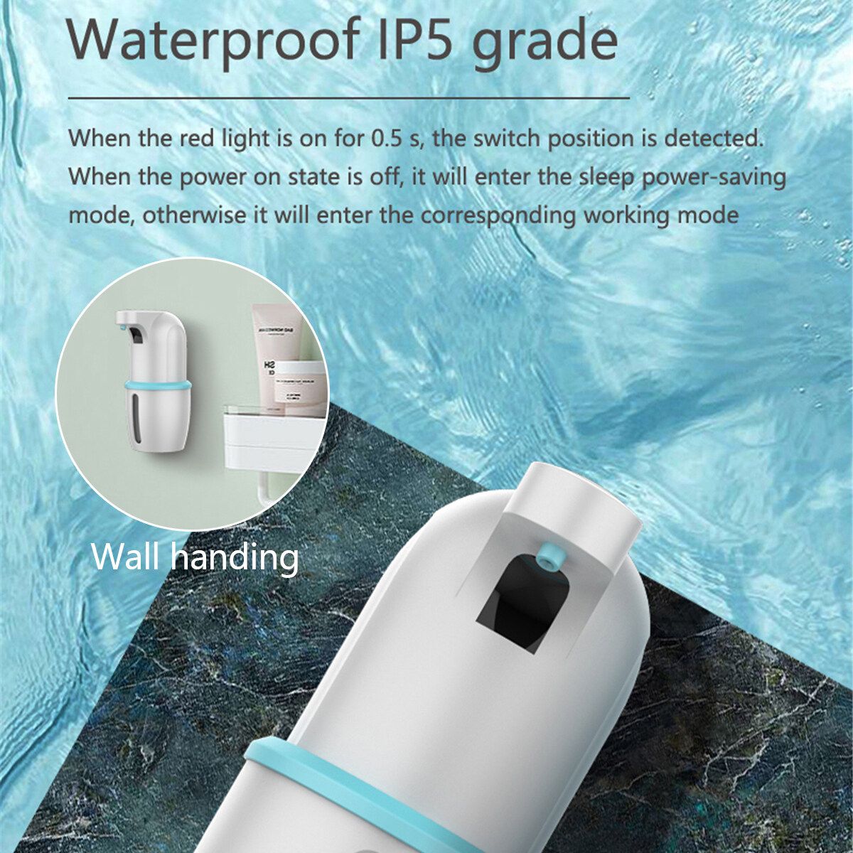 275ml Stainless Auto Handsfree Sensor Touchless Soap Dispenser Kitchen Bathroom Red