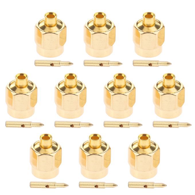 10x RF Connector Adapter Coaxial SMA Male Solder For RG405 0086