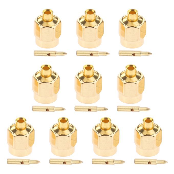 10x RF Connector Adapter Coaxial SMA Male Solder For RG405 0086