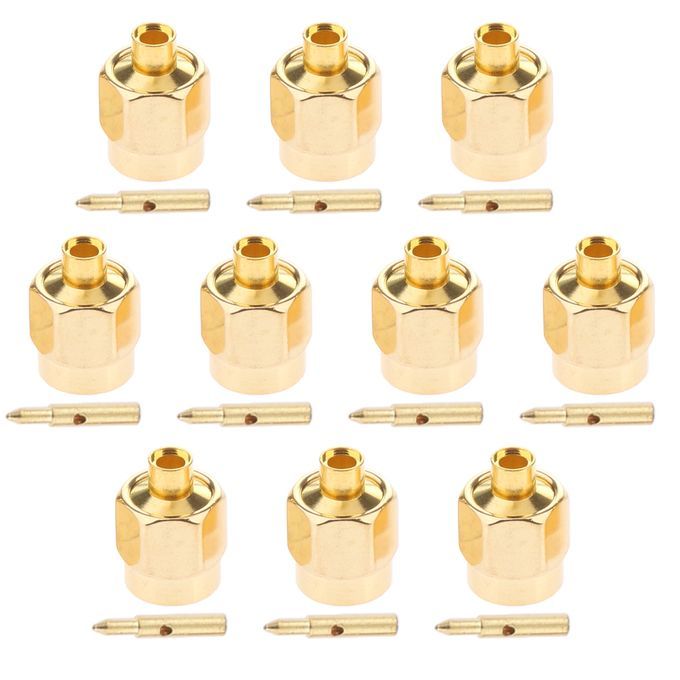 10x RF Connector Adapter Coaxial SMA Male Solder For RG405 0086