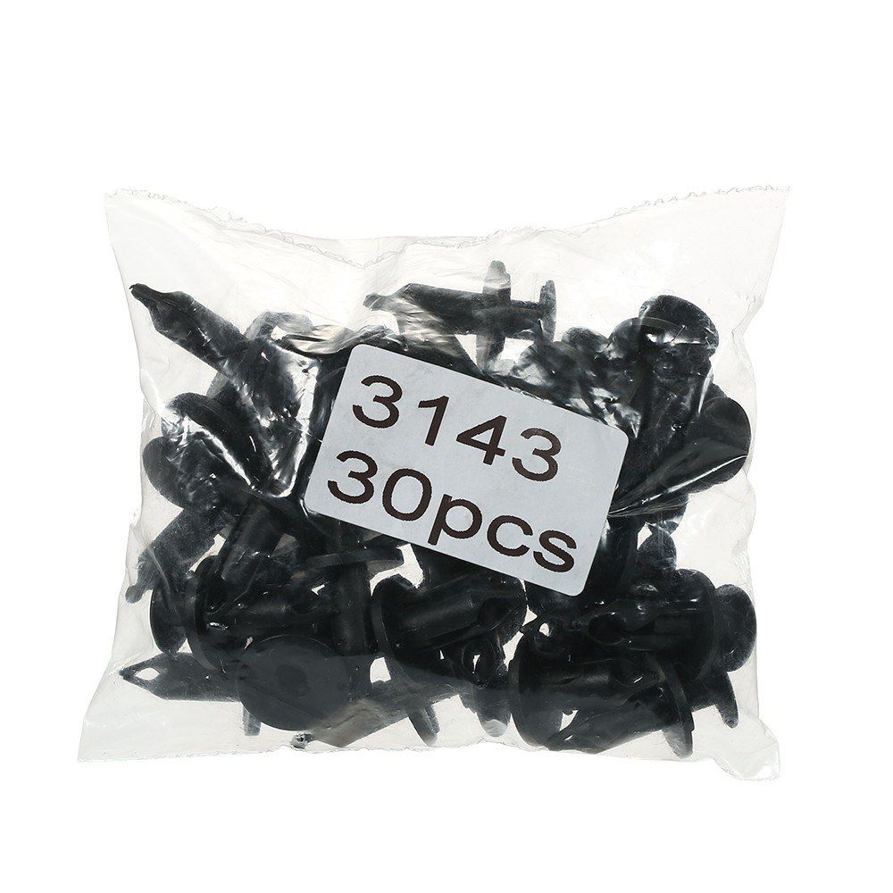 Nylon Bumper Fasteners Fender Rivet Clips 30PCS 8mm