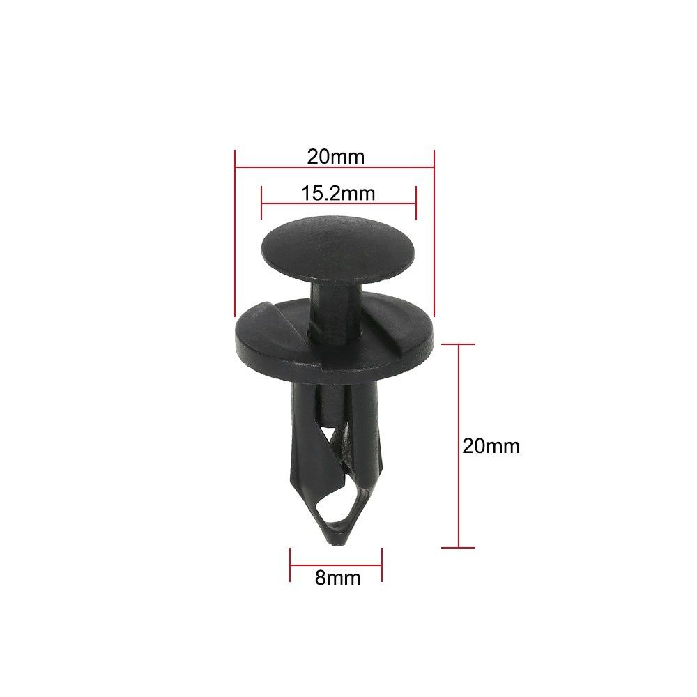 Nylon Bumper Fasteners Fender Rivet Clips 30PCS 8mm