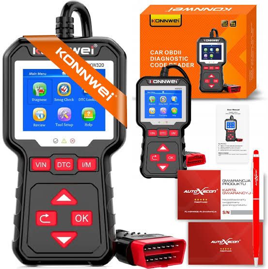 KW320 OBDII Car Scanner Car EOBD OBD1 2 Diagnostic Tool Scanner Code Reader & Eraser Auto Scan