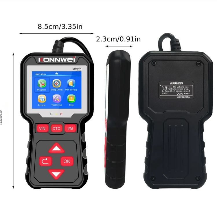 KW320 OBDII Car Scanner Car EOBD OBD1 2 Diagnostic Tool Scanner Code Reader & Eraser Auto Scan