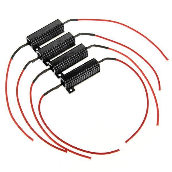 50W 6&Omega; Black Load Resistor LED Turn Signals Indicator Light Flash Rate