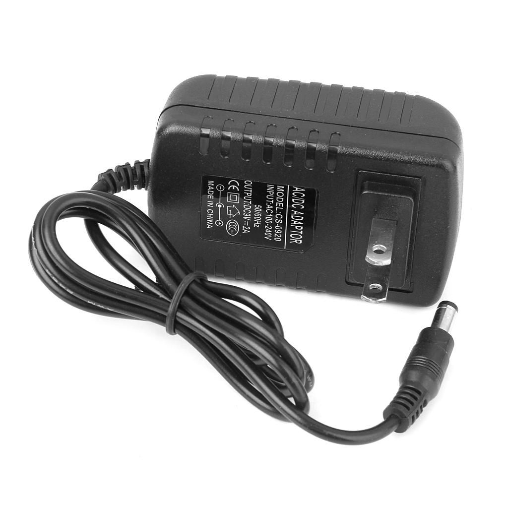 US Standard AC 100-240V To DC 9V 2A Power Supply Charger Converter