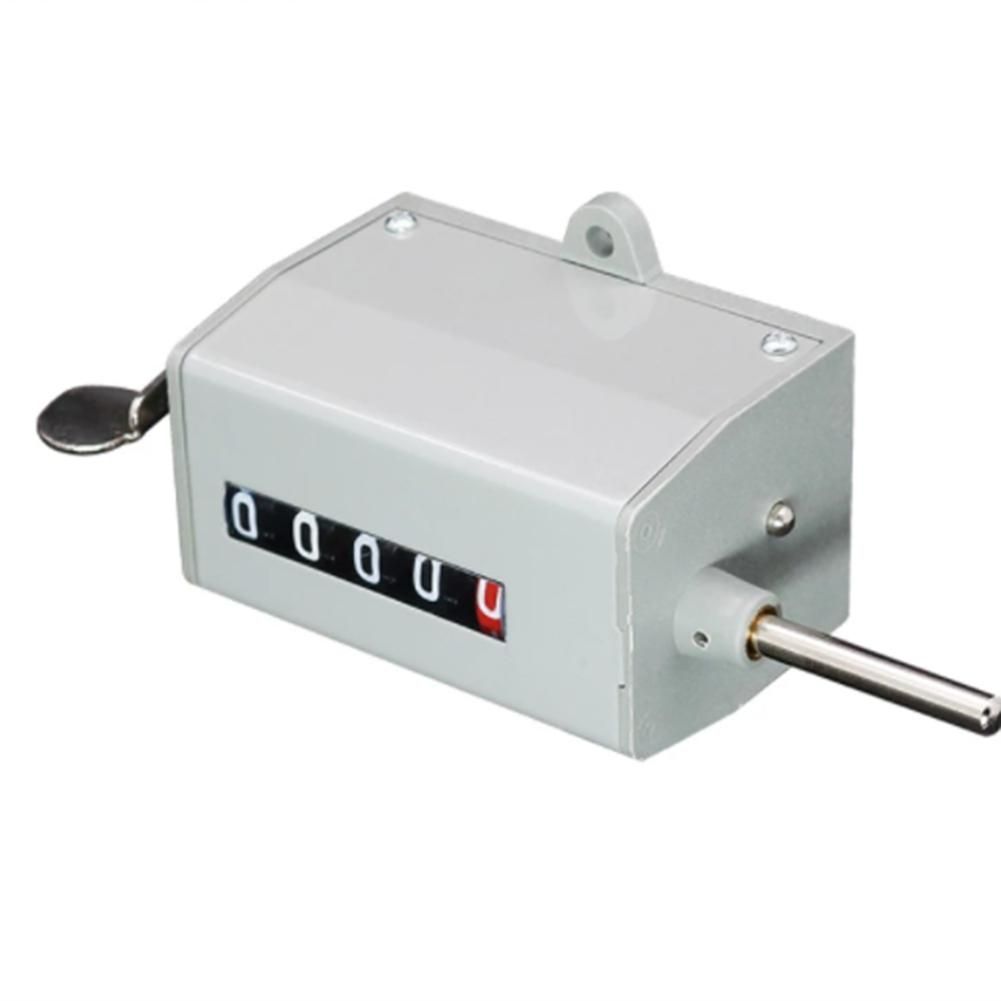 5 Digits Counter Mechanical Rotating Speed Meter 75-I Totalizing Pull Counter Resettable Digital Punch Counter