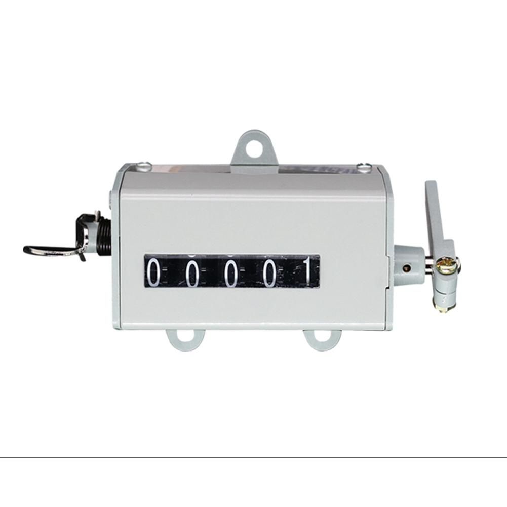 5 Digits Counter Mechanical Rotating Speed Meter 75-I Totalizing Pull Counter Resettable Digital Punch Counter