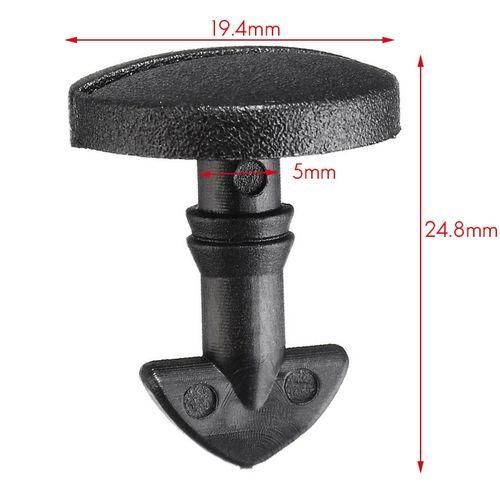 10X DYR500010 Auto Fastener Clips Rear Bumper Tow Cover