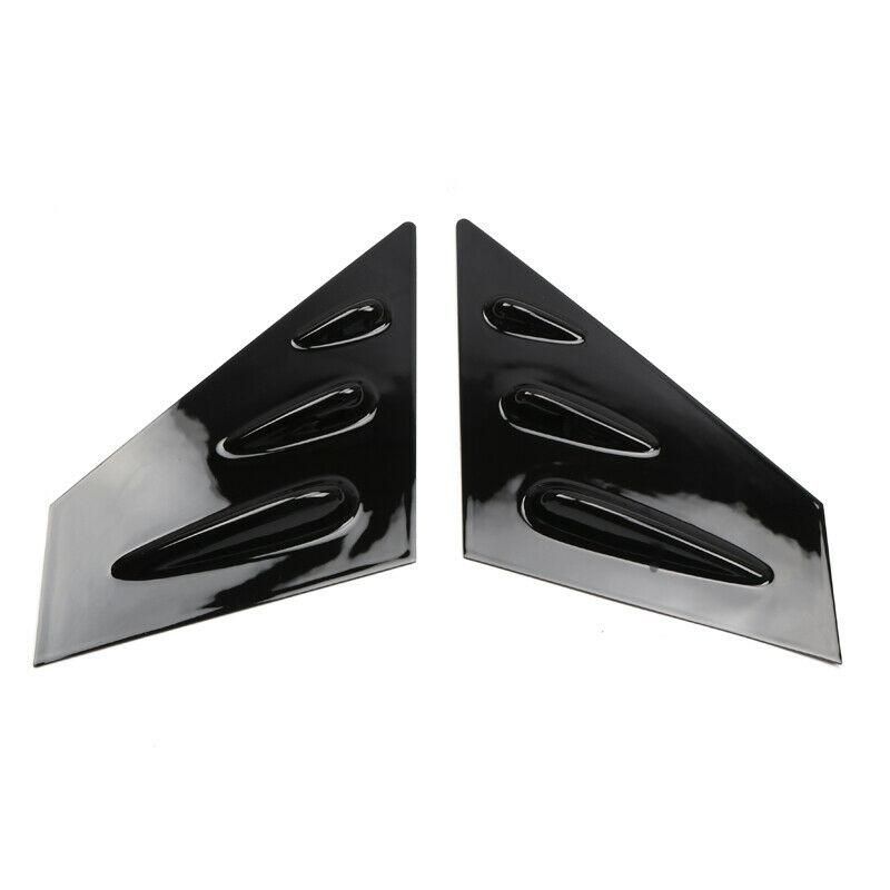 Car ABS Gloss Black Side Window Louver Cover Trim for Subaru WRX STi 2014-2019