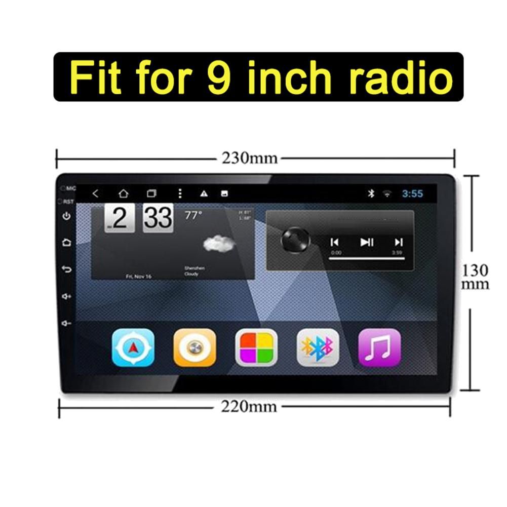 2Din 9Inch Car DVD Frame Audio Dash Trim Kits Facia Panel