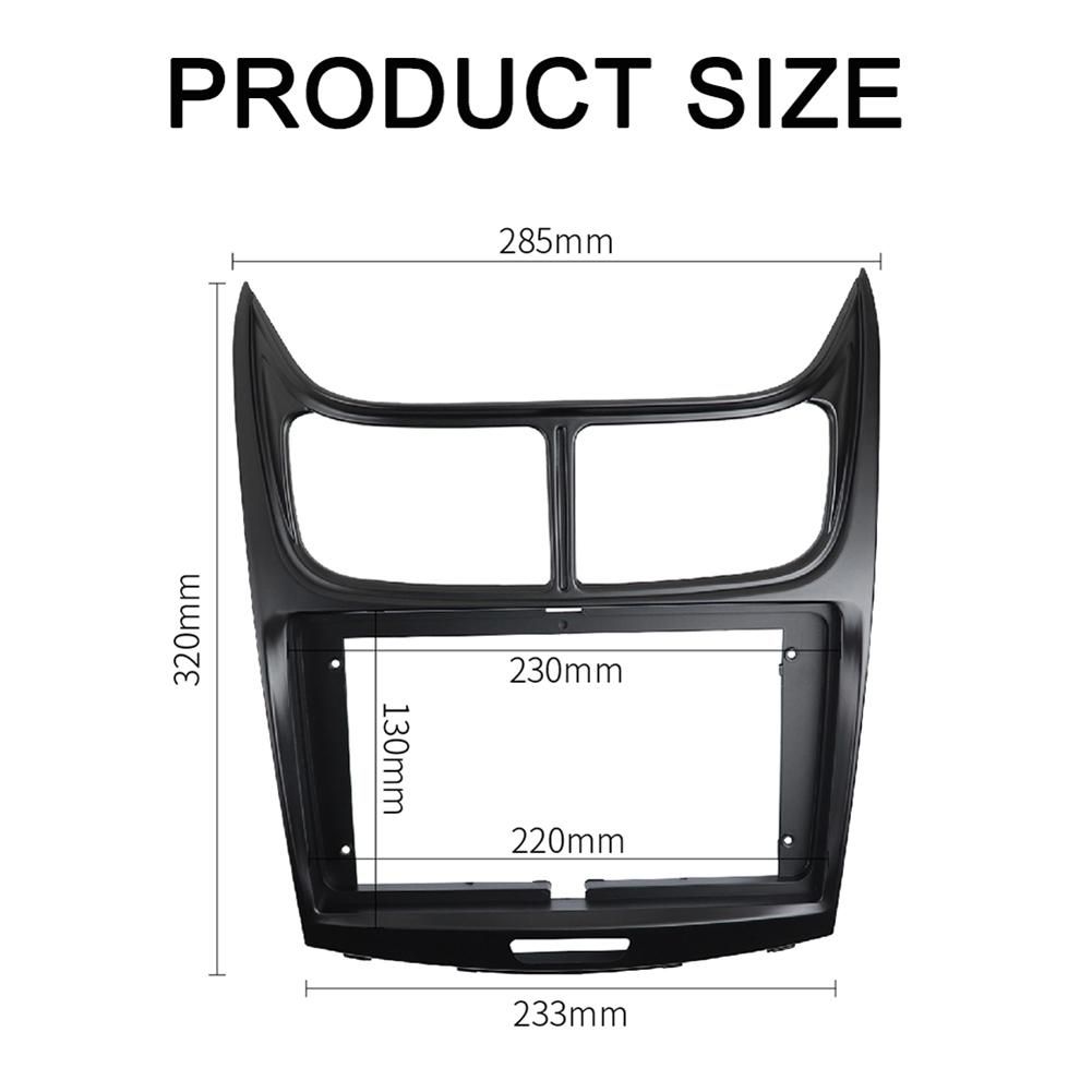 2Din 9Inch Car DVD Frame Audio Dash Trim Kits Facia Panel